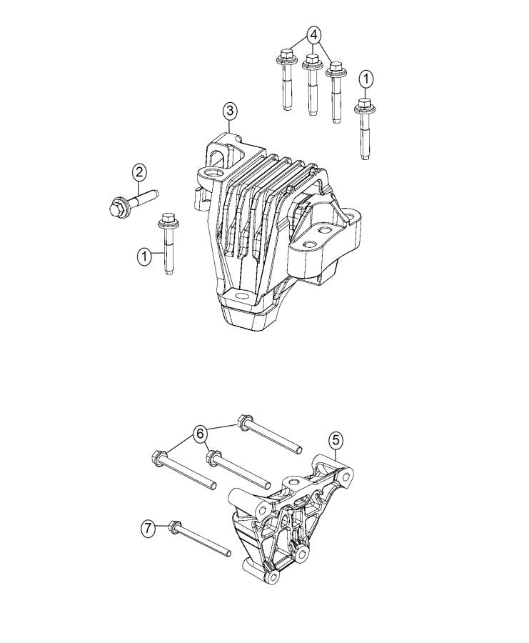 Engine Mounting Right Side 3.2L [3.2L V6 24V VVT Engine]. Diagram