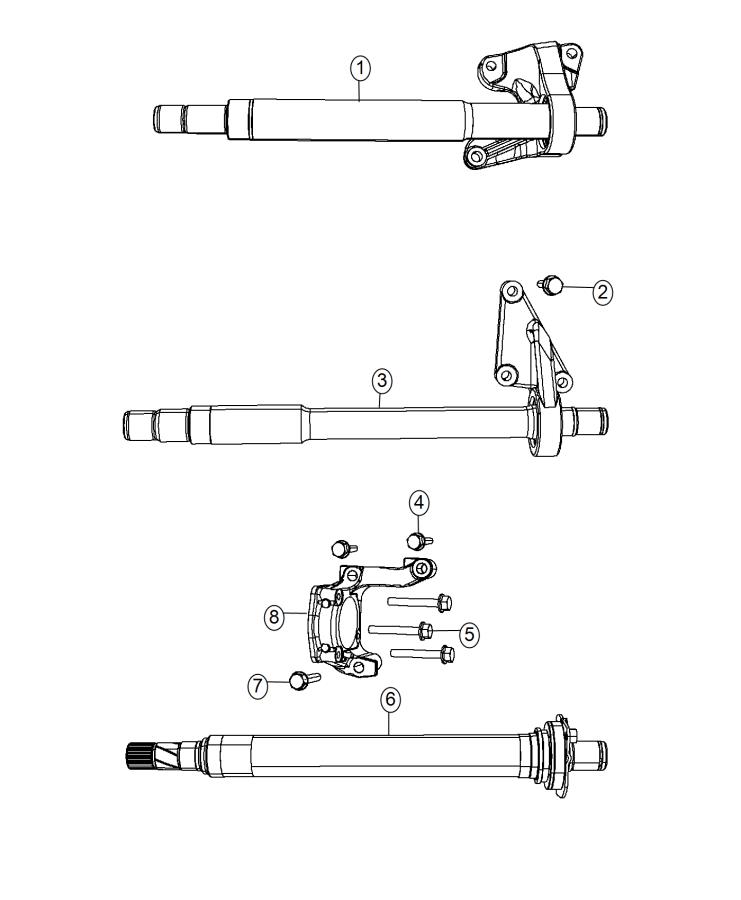 Diagram Shafts, Intermediate. for your 2008 Dodge Grand Caravan   