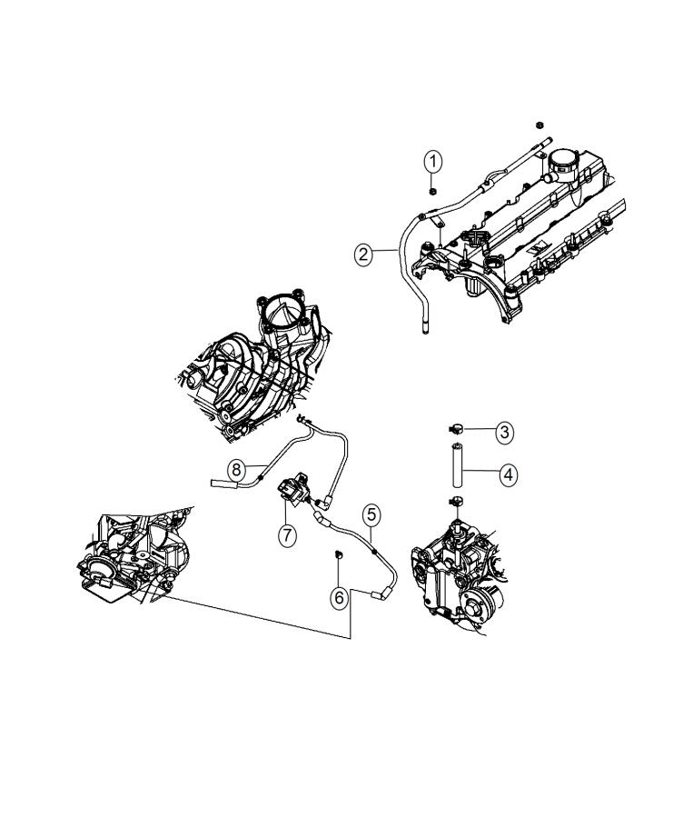 Diagram Vacuum Pump / Vacuum Harness. for your 2010 Dodge Grand Caravan   