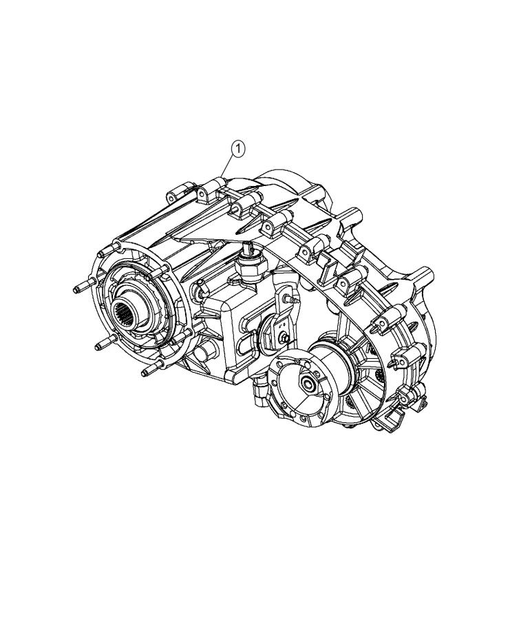 Full size assembly image of Transfer Case Assembly. (1/1)