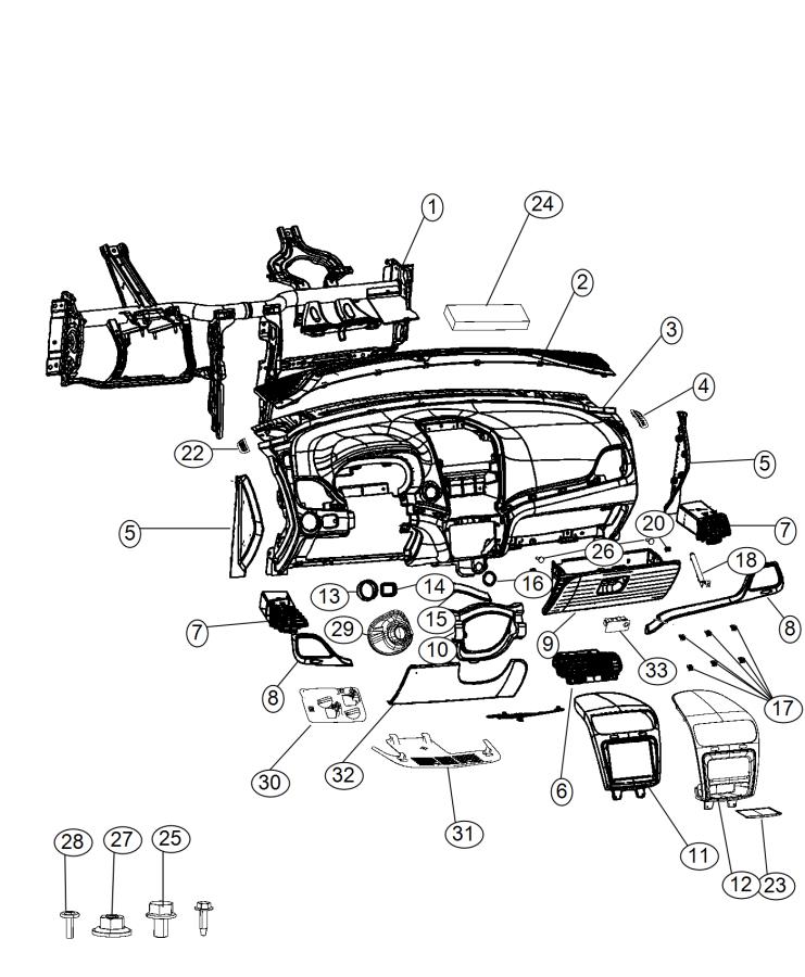 Diagram Instrument Panel. for your 2013 Dodge Charger   