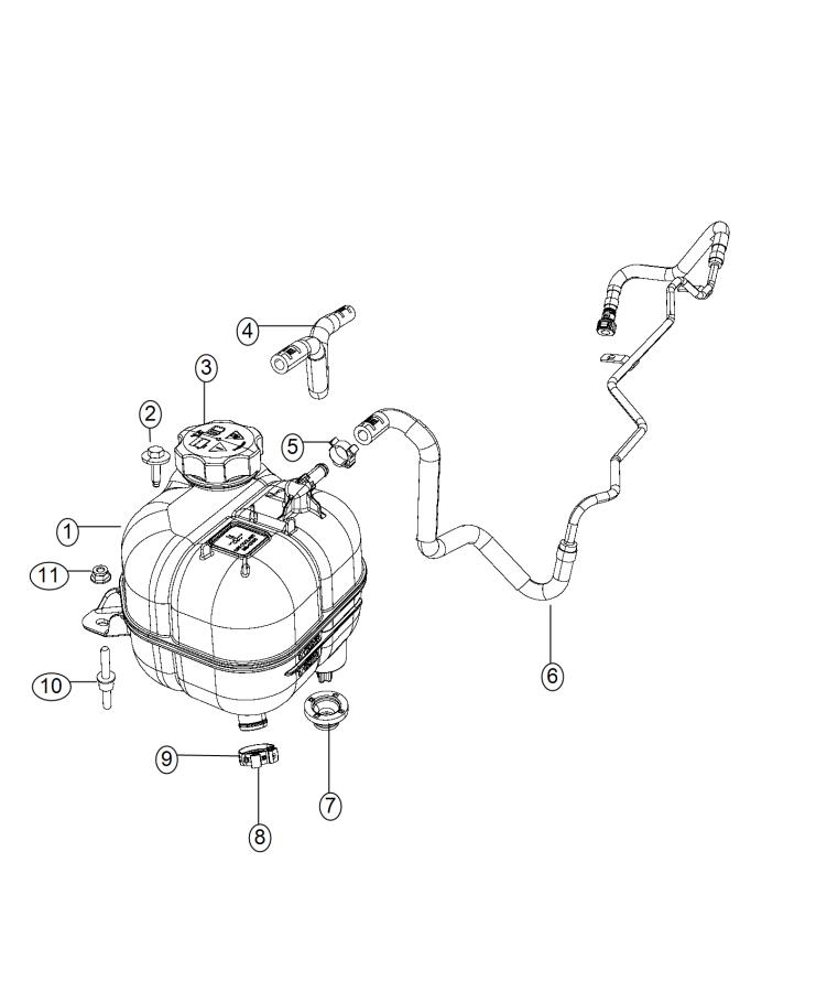 Diagram Coolant Recovery. for your 2000 Chrysler 300  M 