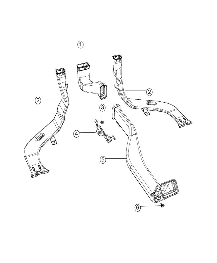 Diagram Ducts Rear. for your Chrysler 300  M