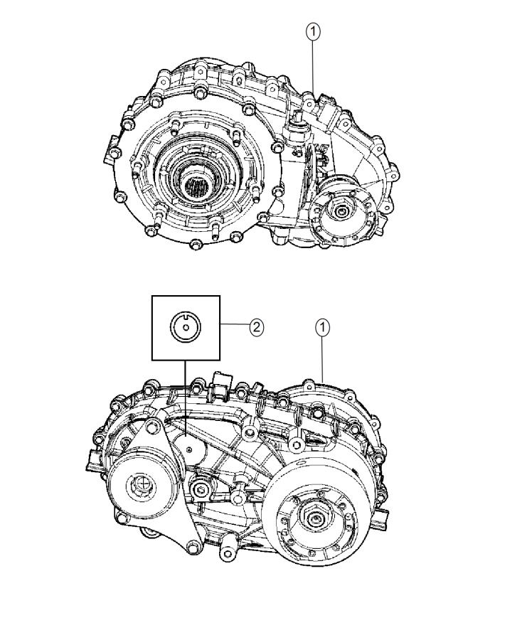 Diagram Transfer Case Assembly [4:1 Rock-Trac HD Part Time 4WD Sys], [5-Speed Auto W5A580 Transmission]. for your Jeep Wrangler  