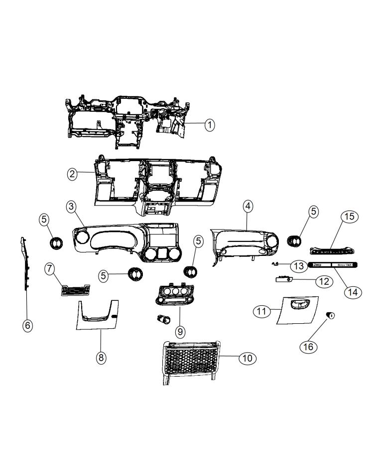 Diagram Instrument Panel. for your Dodge