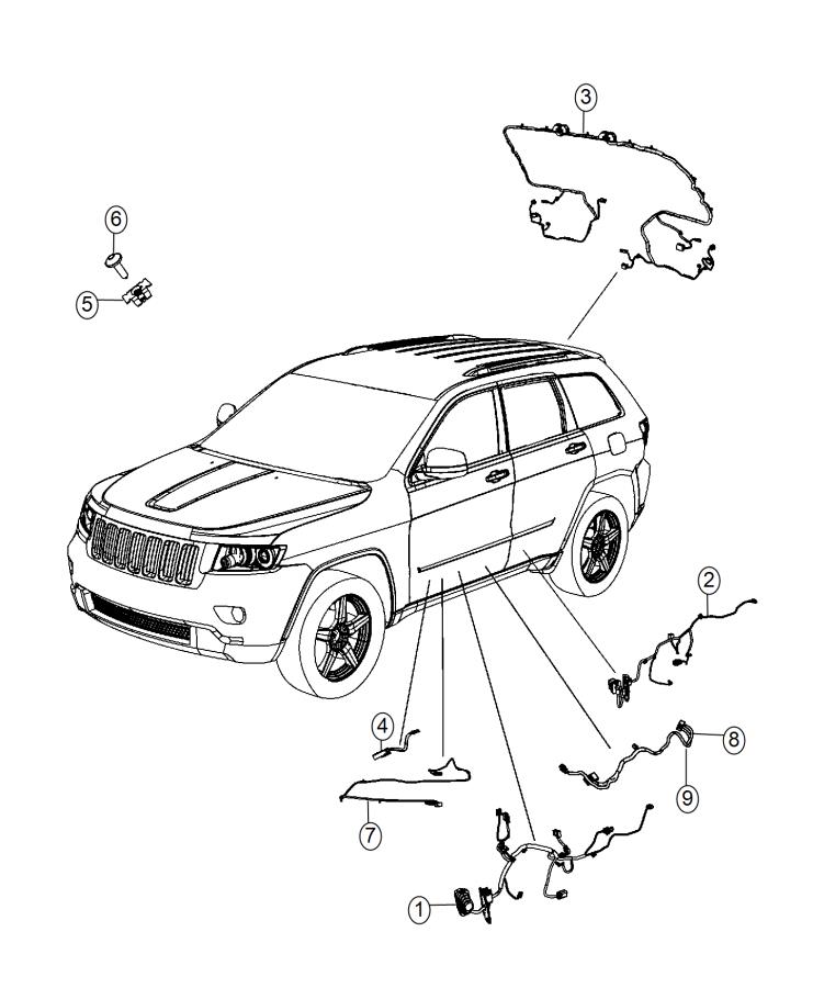 Diagram Wiring, Door and Liftgate. for your 2012 Dodge Challenger   