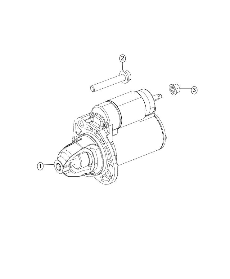 Diagram Starter and Related Parts. for your Jeep