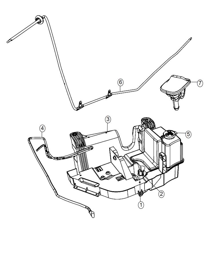 Diagram Front Washer System. for your 2001 Chrysler 300  M 