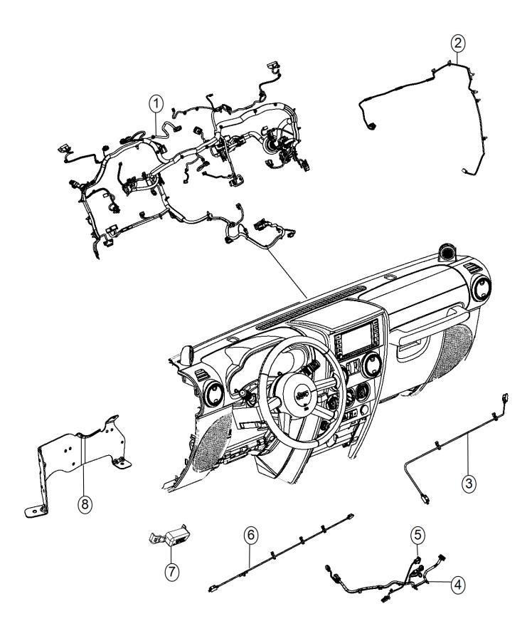 Diagram Wiring, Instrument Panel. for your Jeep