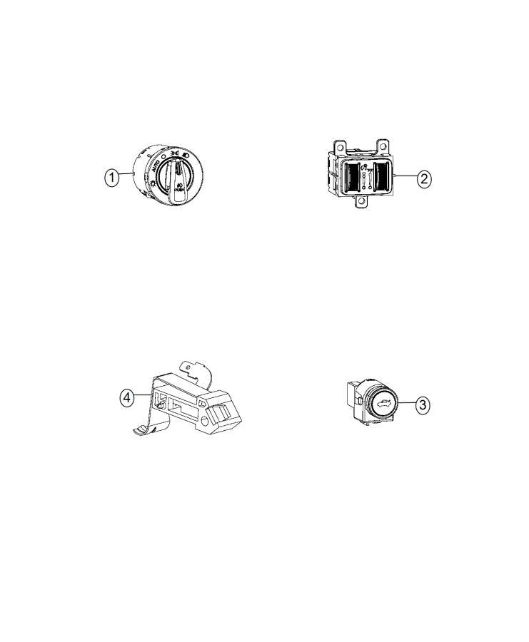 Switches, Instrument Panel. Diagram