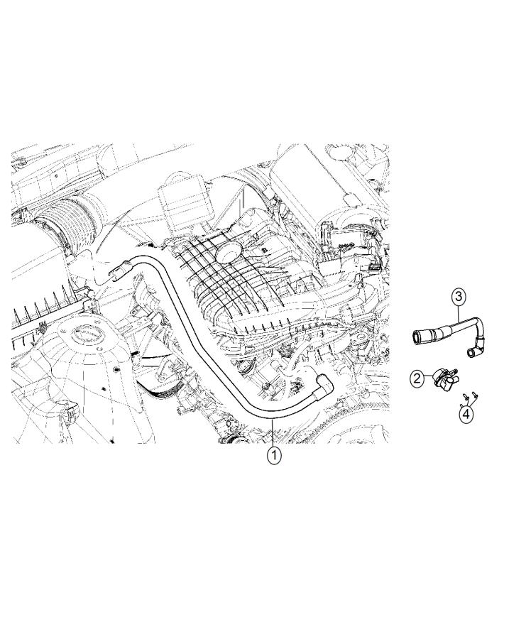 Diagram Crankcase Ventilation 3.6L [3.6L V6 24V VVT Engine]. for your 2004 Dodge Grand Caravan   