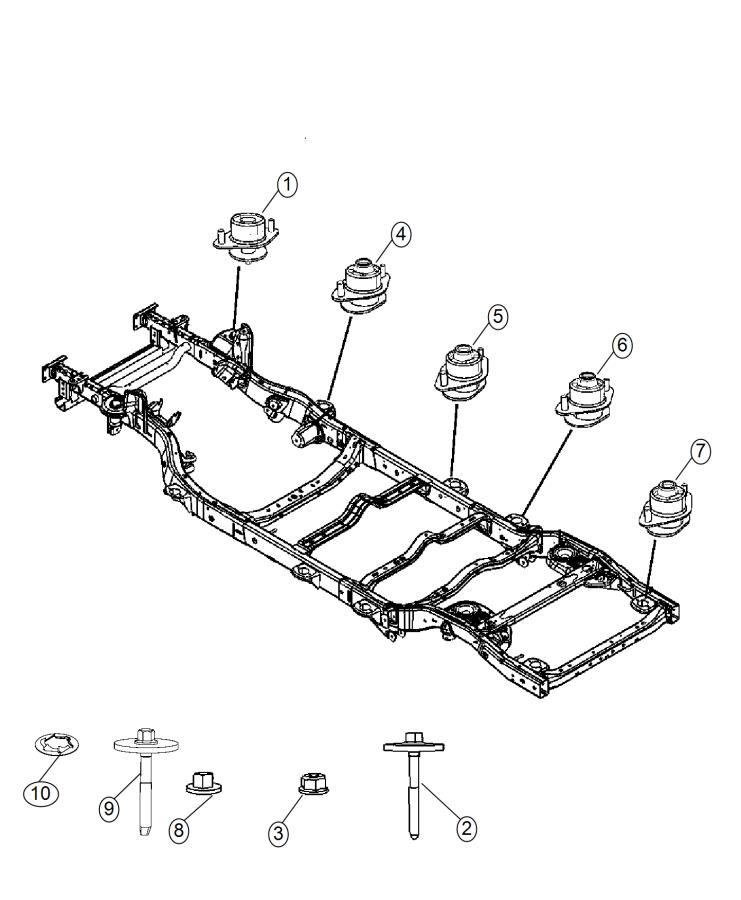 Full size assembly image of Body Hold Down. (1/1)