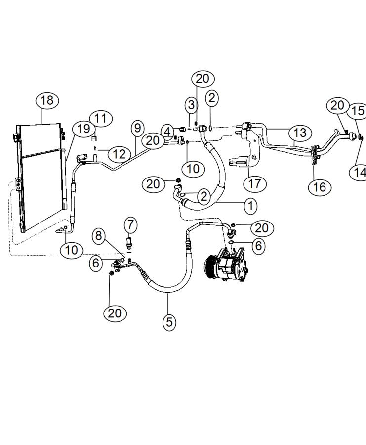 Diagram A/C Plumbing. for your Chrysler 300  M