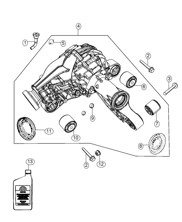 Diagram Axle Assembly and Components. for your Jeep Grand Cherokee  