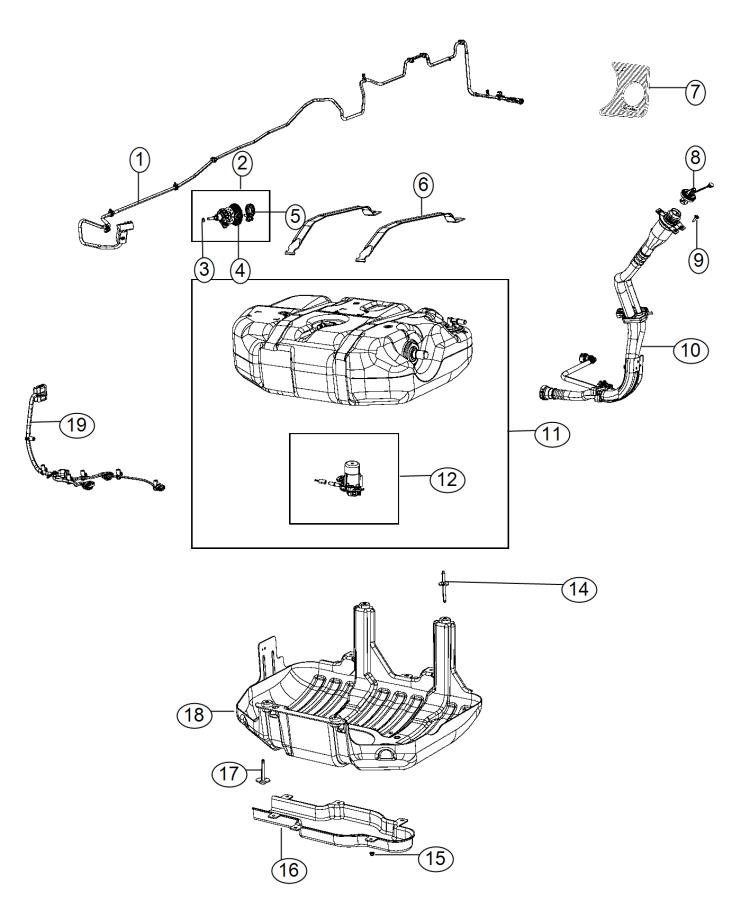 Diagram Diesel Exhaust Fluid System. for your 2003 Jeep Wrangler   