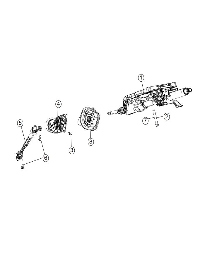 Diagram Steering Column. for your 2000 Jeep Grand Cherokee   