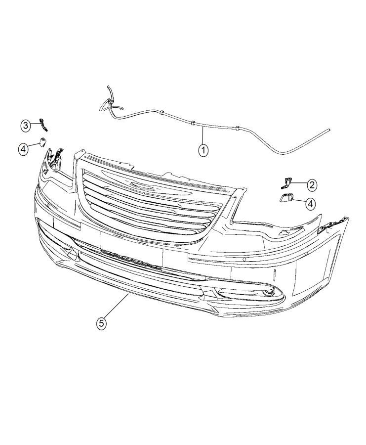 Diagram Washer System Headlamp. for your 2015 Chrysler Town & Country L Touring  