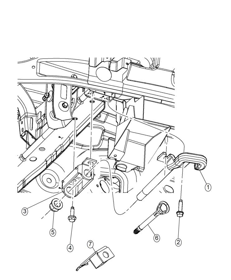 Diagram Tow Hooks, Front. for your Ram