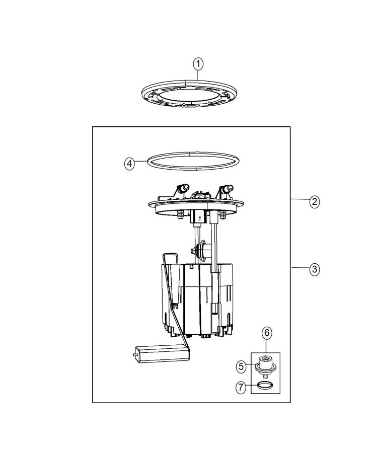 Diagram Fuel Pump Module. for your Dodge Grand Caravan  