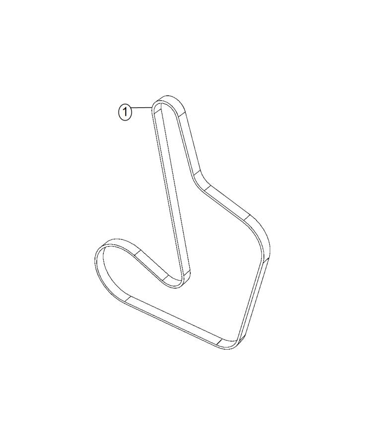 Diagram Belts, Serpentine and V-Belts. for your Chrysler