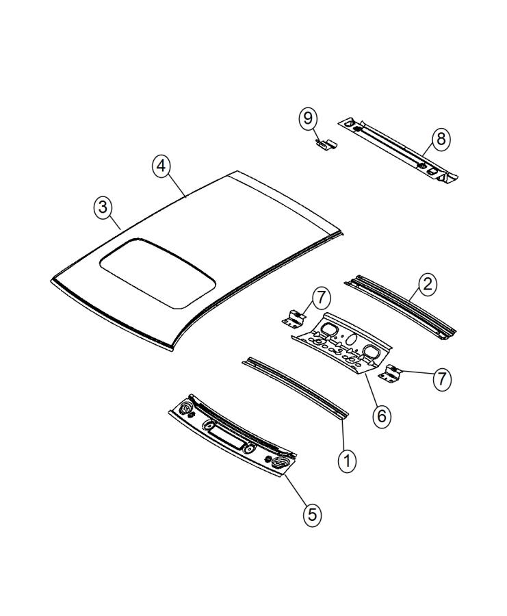 Full size assembly image of Roof Panel. (1/1)