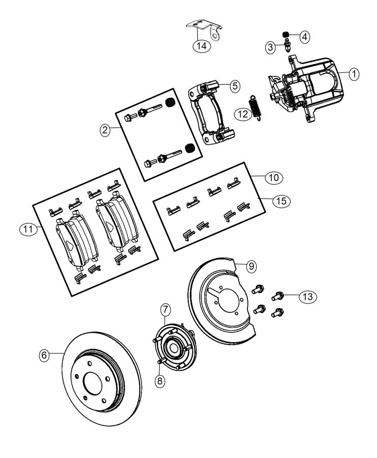 Brakes, Rear, Disc. Diagram