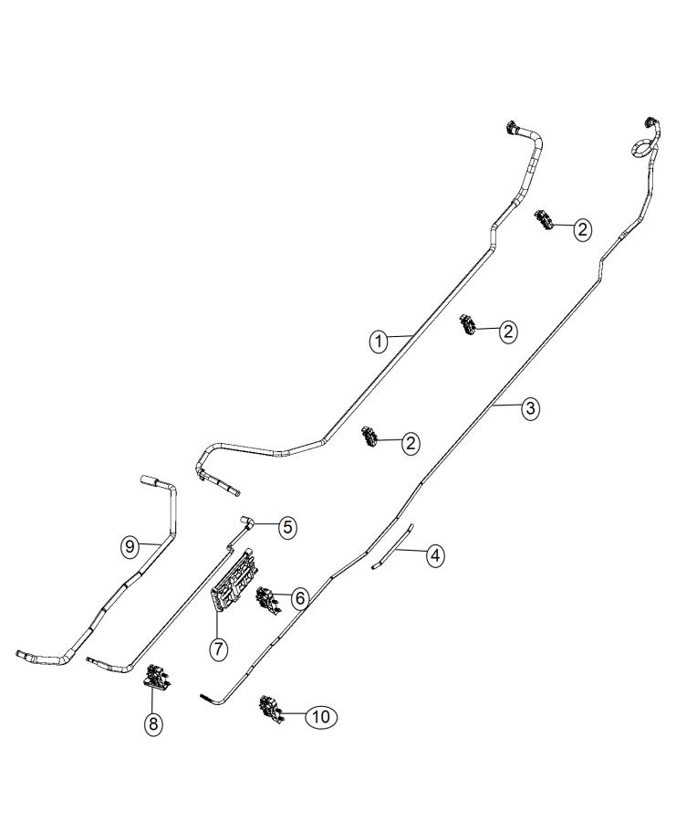 Fuel Lines Rear 5.7L [5.7L V8 HEMI VVT ENGINE], 6.4L [6.4L V8 Mid Duty HEMI MDS Engine]. Diagram