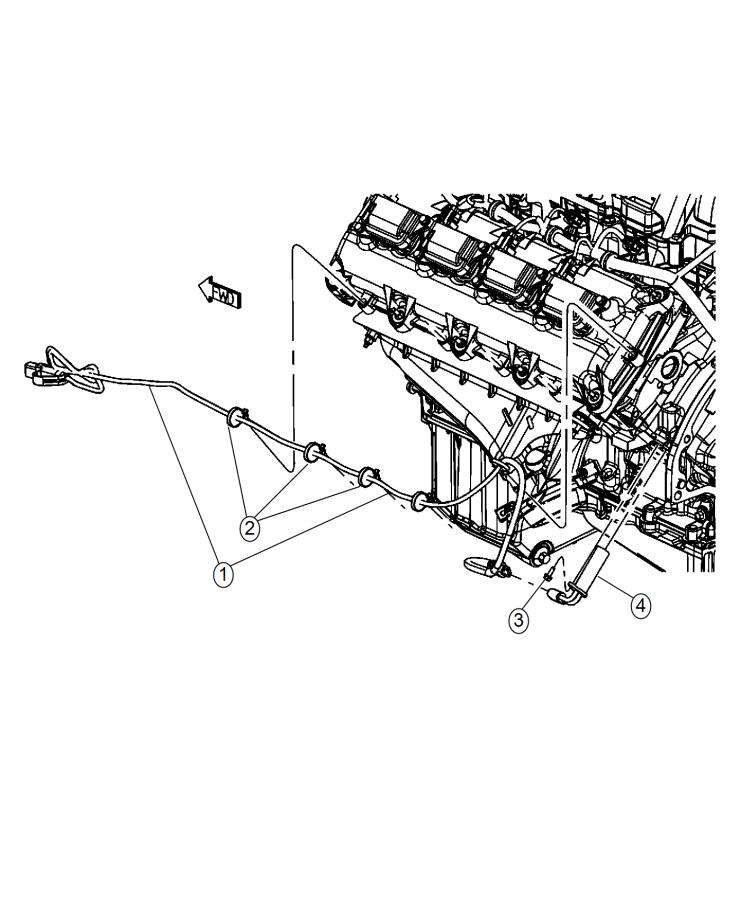 Diagram Engine Cylinder Block Heater 5.7L [5.7L V8 HEMI VVT Engine]. for your Ram 5500  