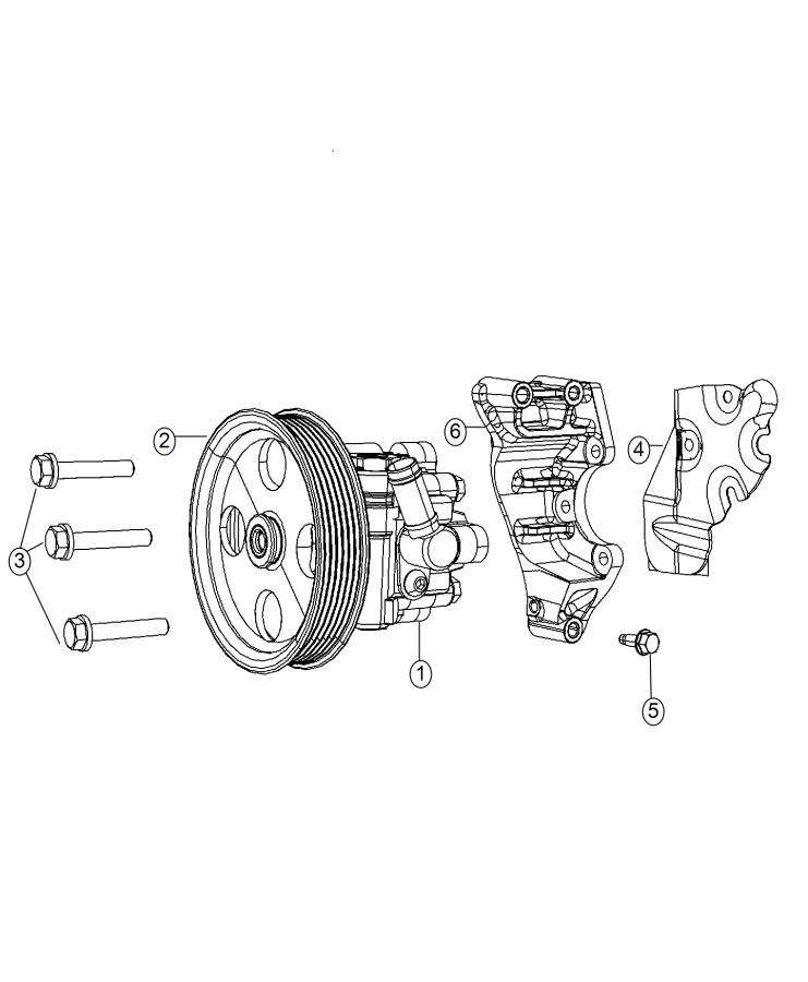 Diagram Power Steering Pump. for your 2004 Dodge Ram 1500   