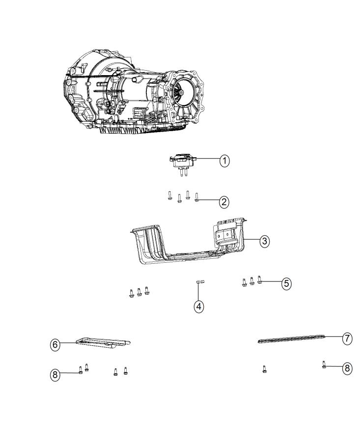 Transmission Support 4WD. Diagram