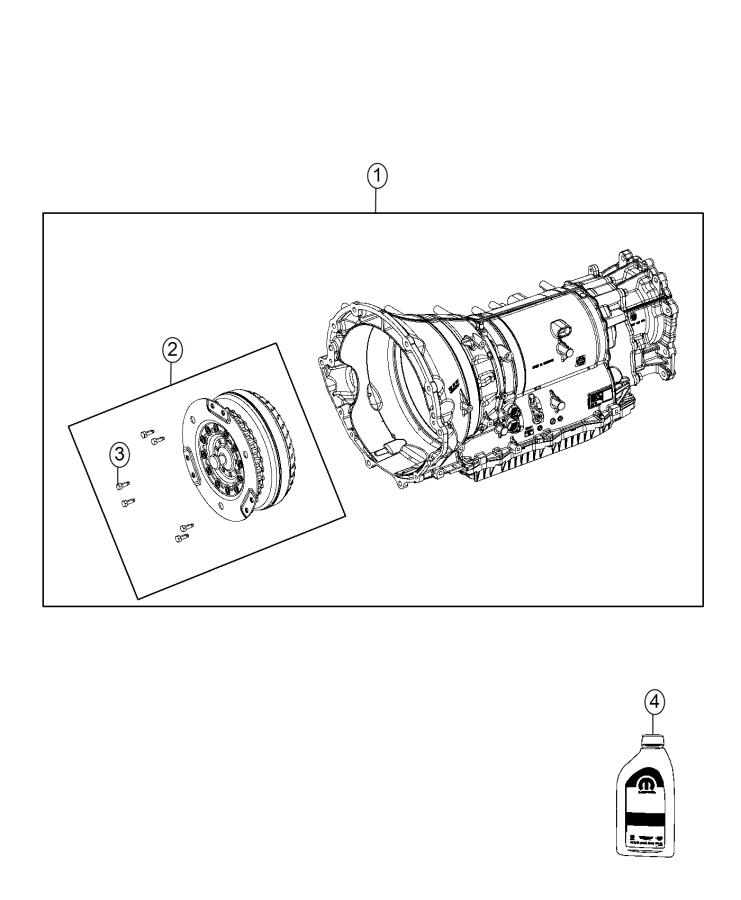 Diagram Transmission / Transaxle Assembly. for your Jeep