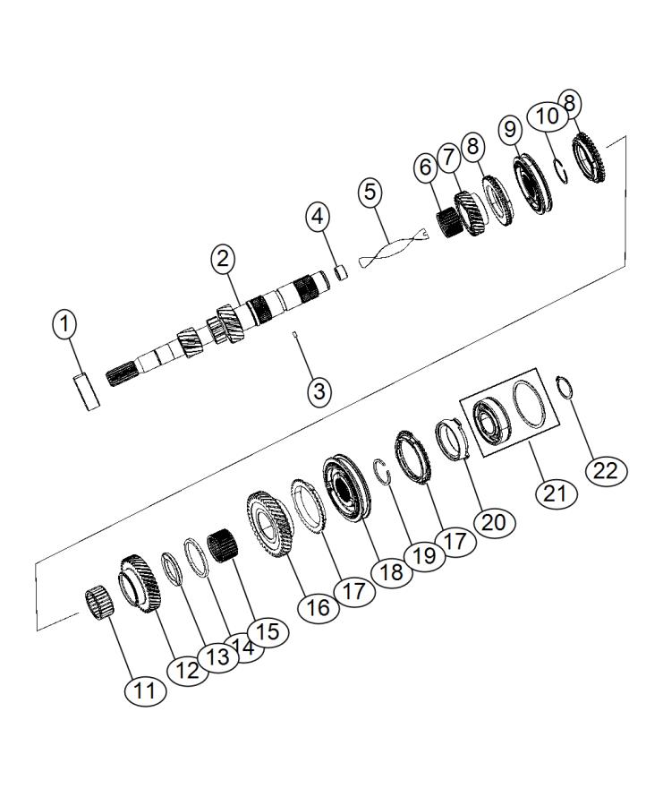 Diagram Input Shaft Assembly. for your Jeep Compass  