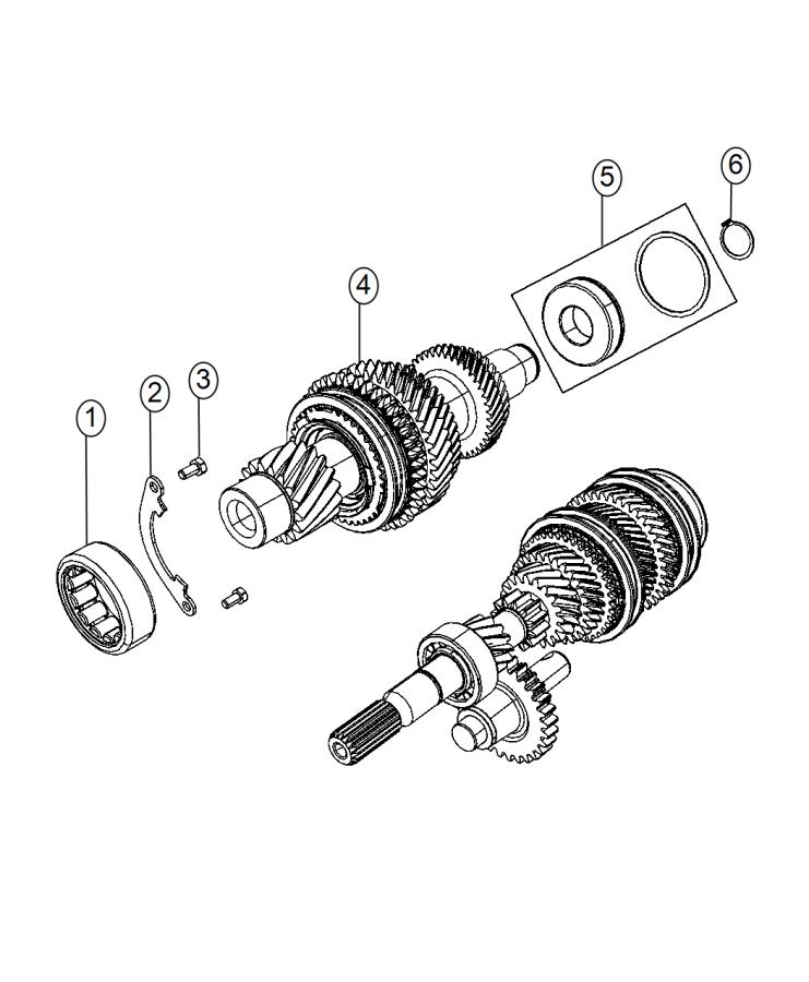 Diagram Counter Shaft Assembly. for your 2015 Jeep Compass   