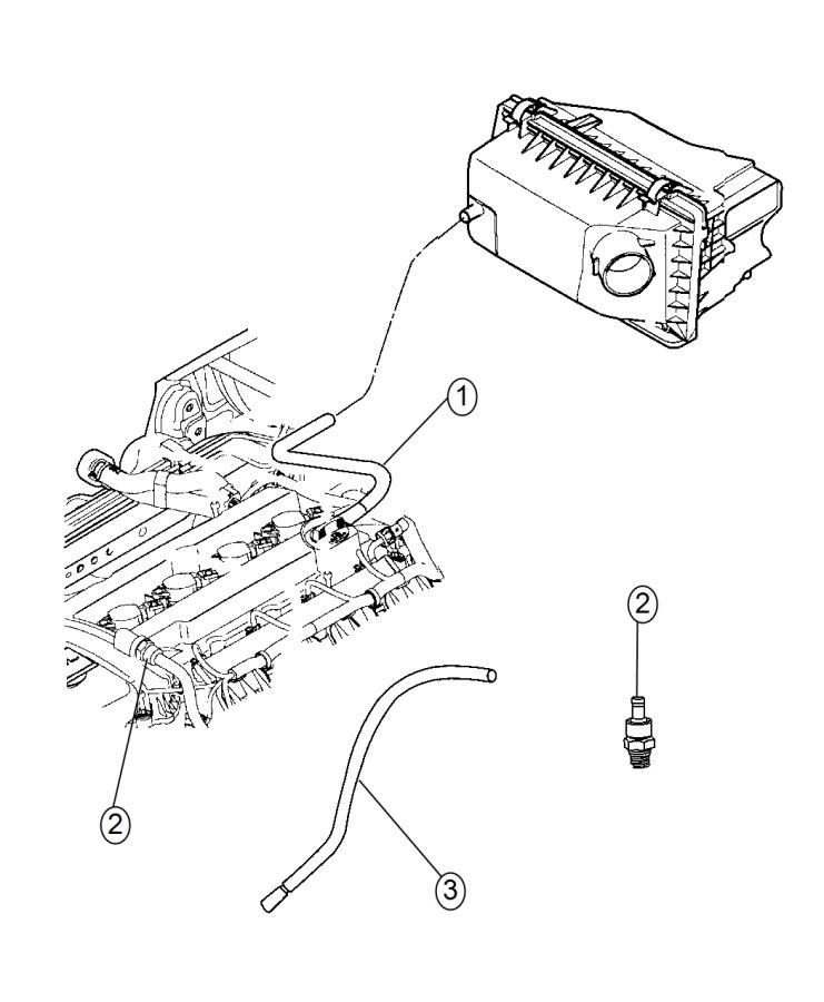 Diagram Crankcase Ventilation 2.4L [2.4L I4 DOHC 16V Dual VVT Engine]. for your 2015 Jeep Patriot   