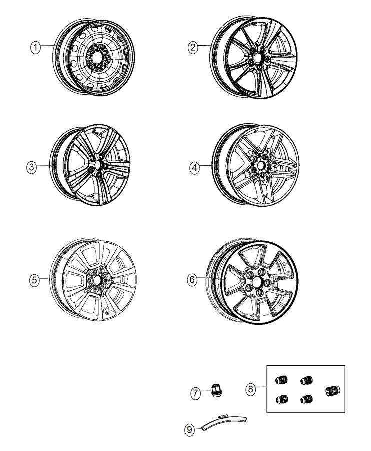 Wheels and Hardware. Diagram