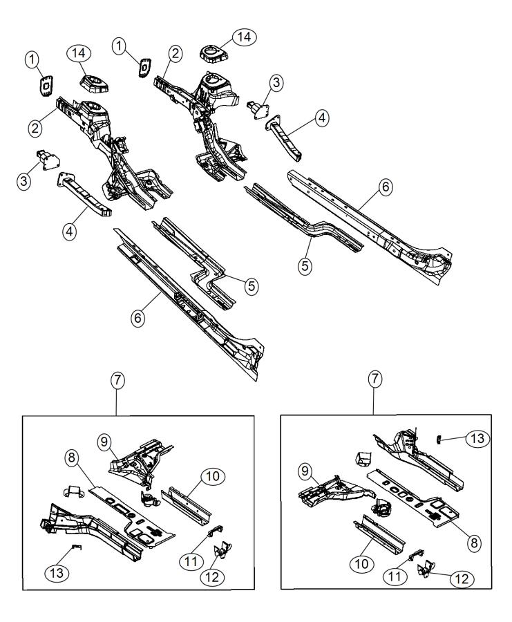 Diagram Frame. for your Dodge Dart  