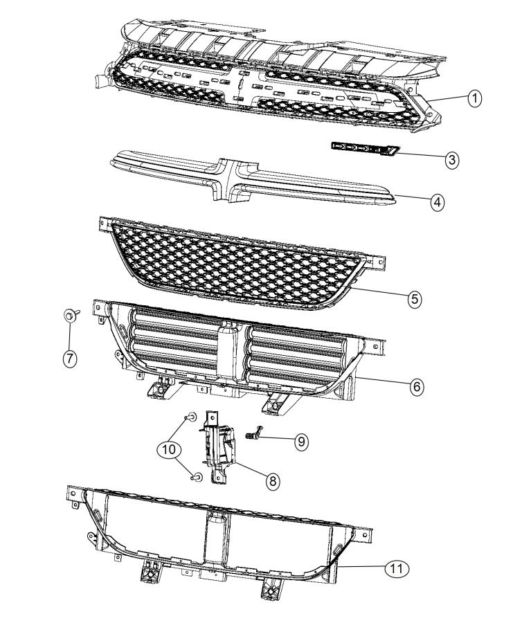 Diagram Grilles. for your Dodge Dart  