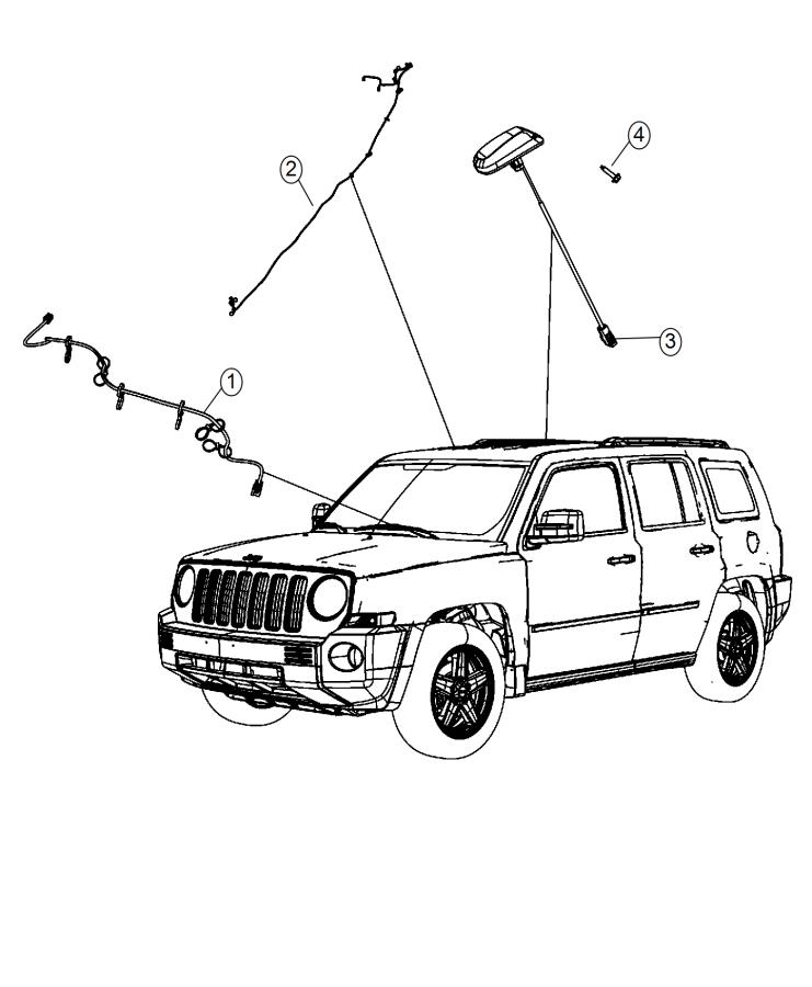 Diagram Satellite Radio System. for your Jeep