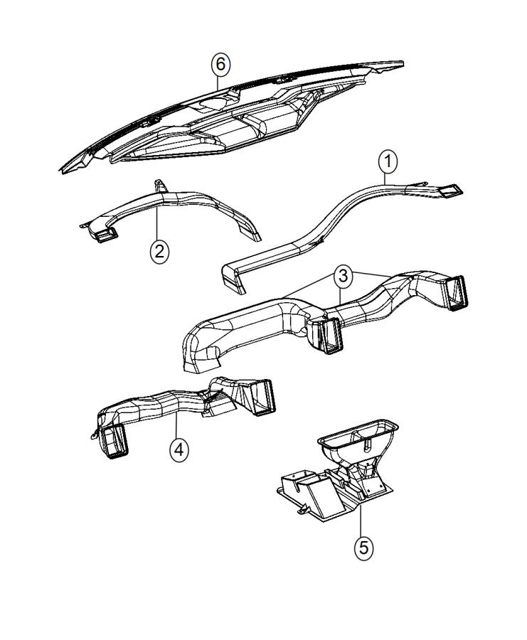 Diagram Ducts Front. for your Chrysler 300  M