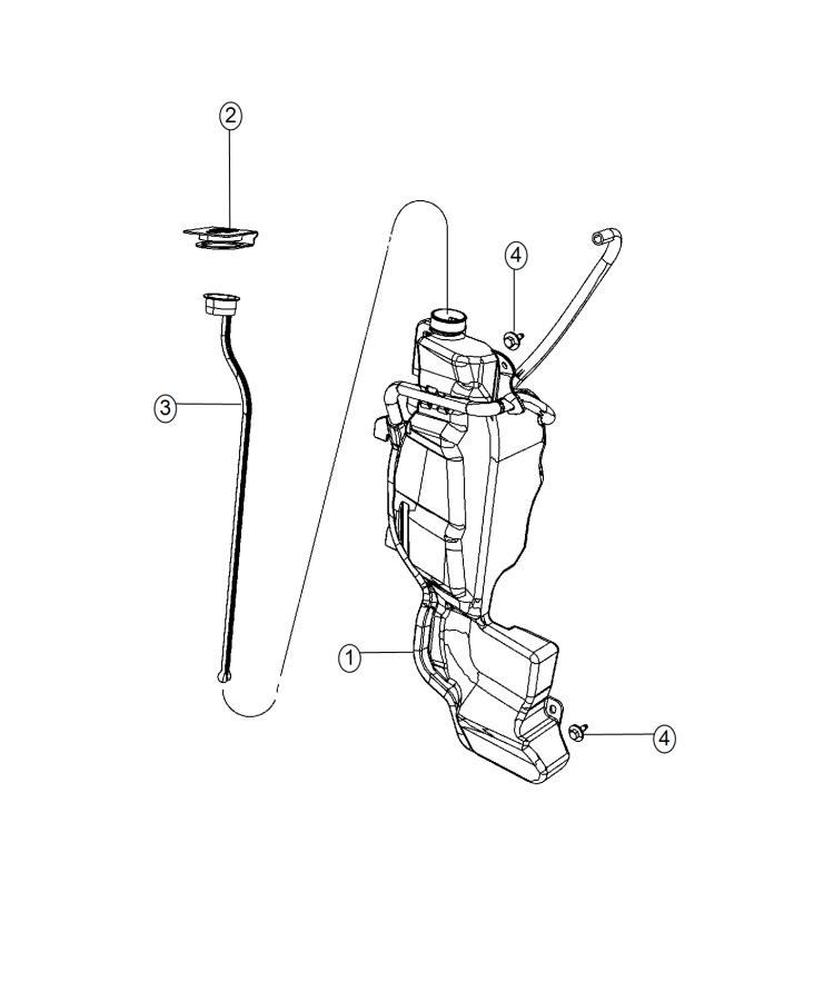 Coolant Recovery Bottle. Diagram