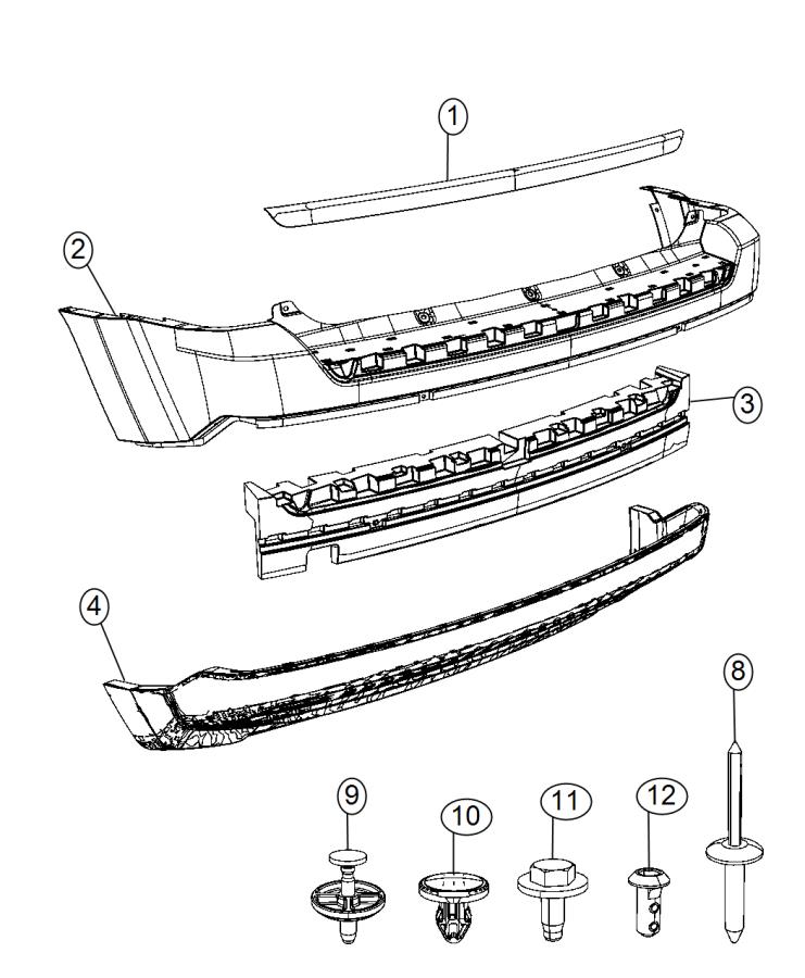 Fascia, Rear, Patriot. Diagram