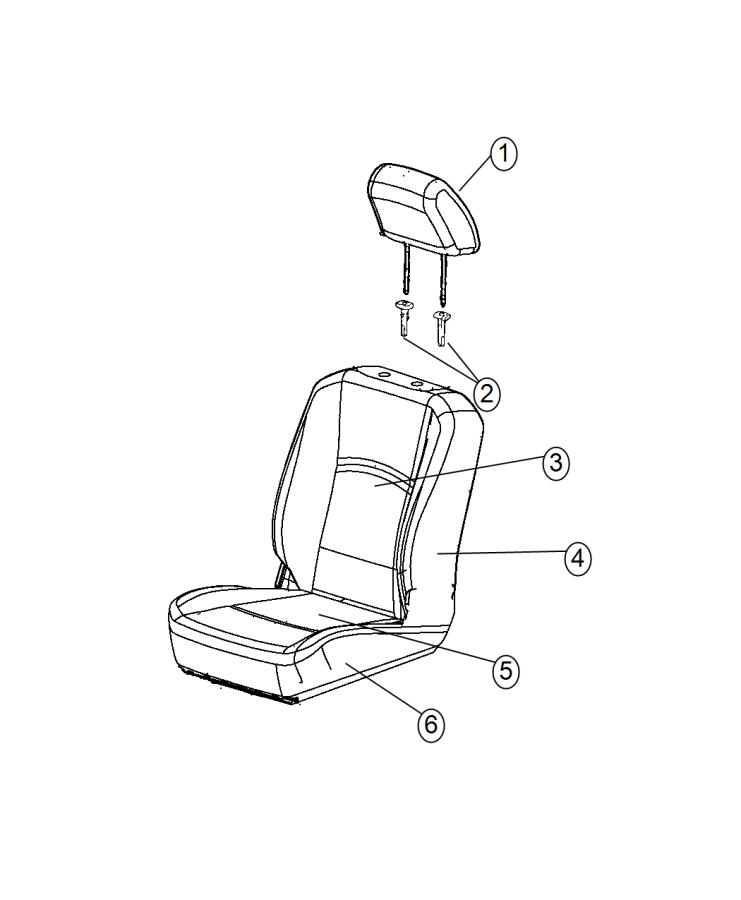 Diagram Front Seat. for your Chrysler