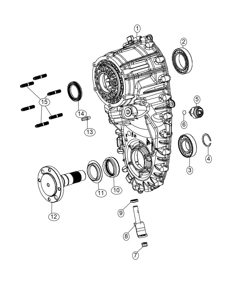 Diagram Front Case and Related Parts. for your 2025 Ram 1500   