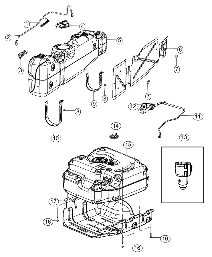 Diagram Fuel Tank. for your Ram 4500  