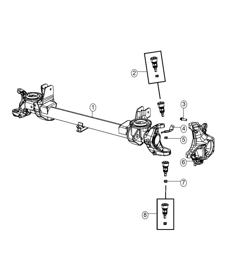 Diagram Housing, Axle. for your 2003 Chrysler 300  M 