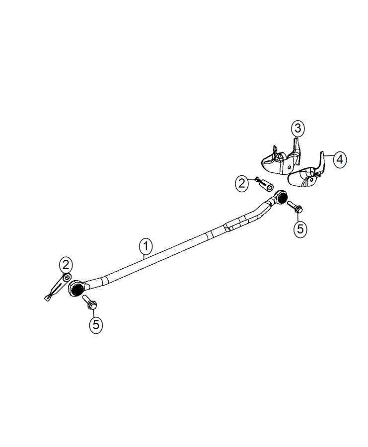 Diagram Track Bar,Front. for your Chrysler 300  M