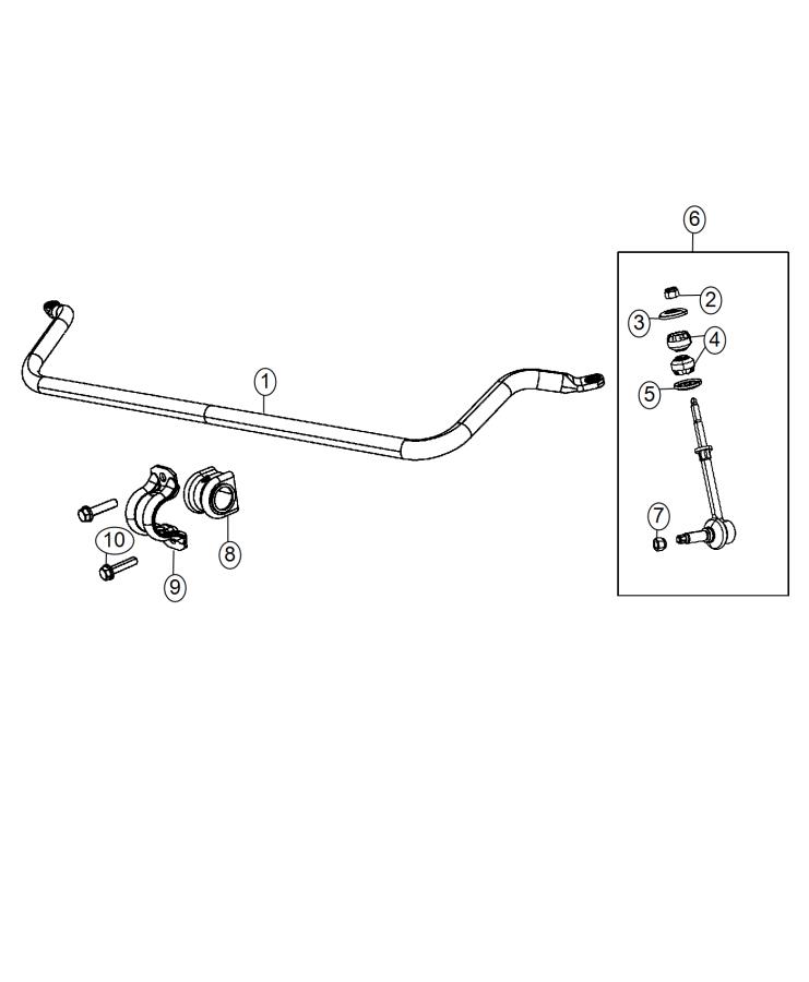 Diagram Stabilizer Bar, Front, DJ 7, [Front Stabilizer Bar]. for your 2003 Chrysler 300  M 