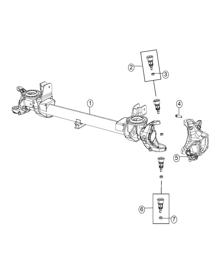 Diagram Housing, Axle. for your 2000 Chrysler 300  M 