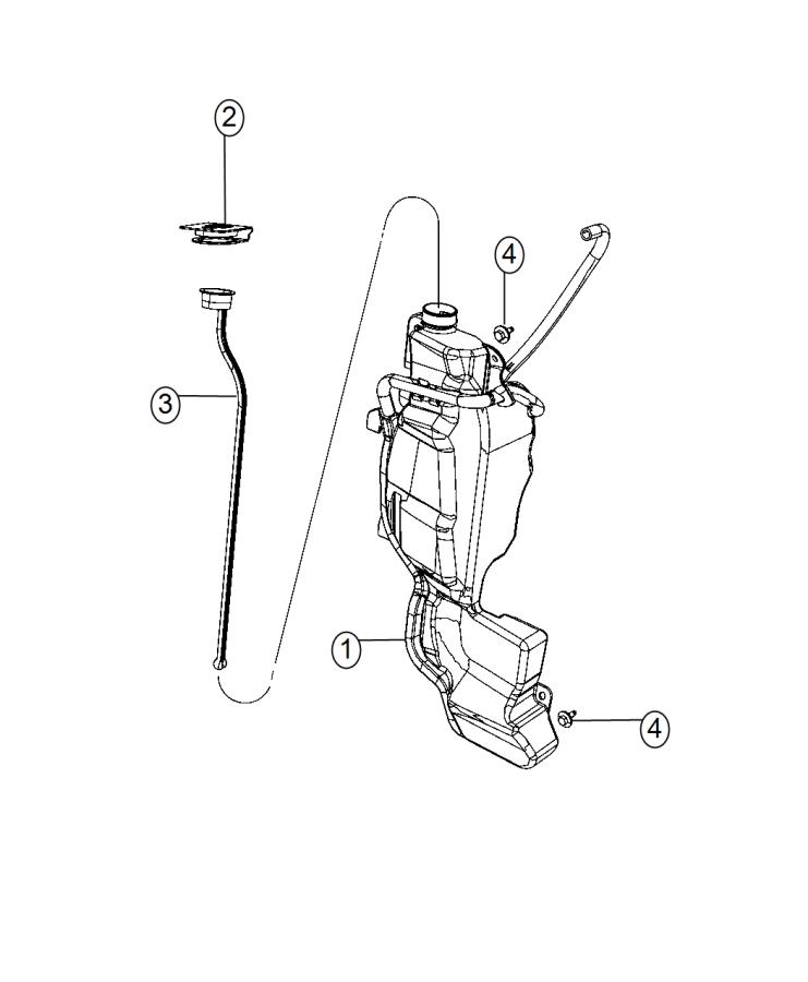 Coolant Recovery Bottle. Diagram