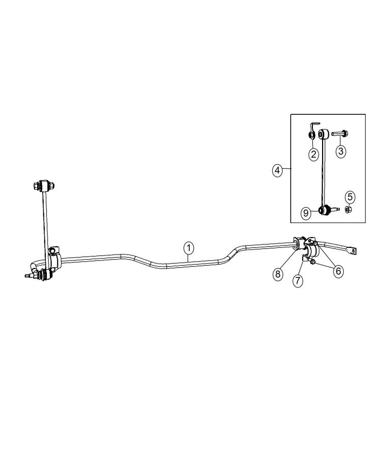 Diagram Stabilizer Bar,Rear. for your 2001 Chrysler 300  M 